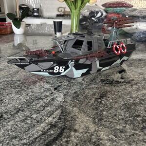 Chap Mei SF 2480 River Patrol Toy Boat 21" Military Vehicle Action Figure Toy